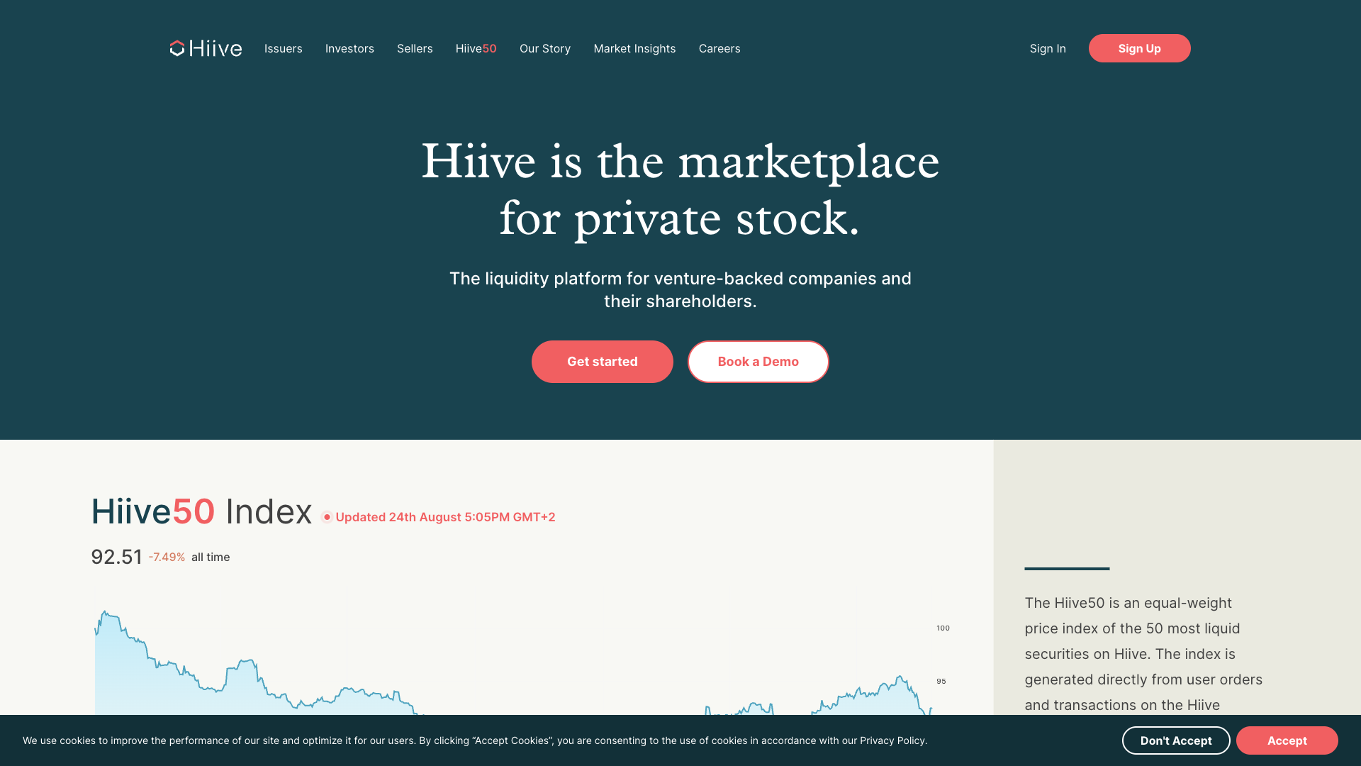 Hiive50 Website