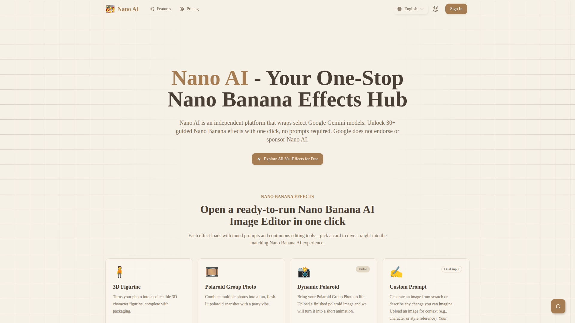 Nano AI Website