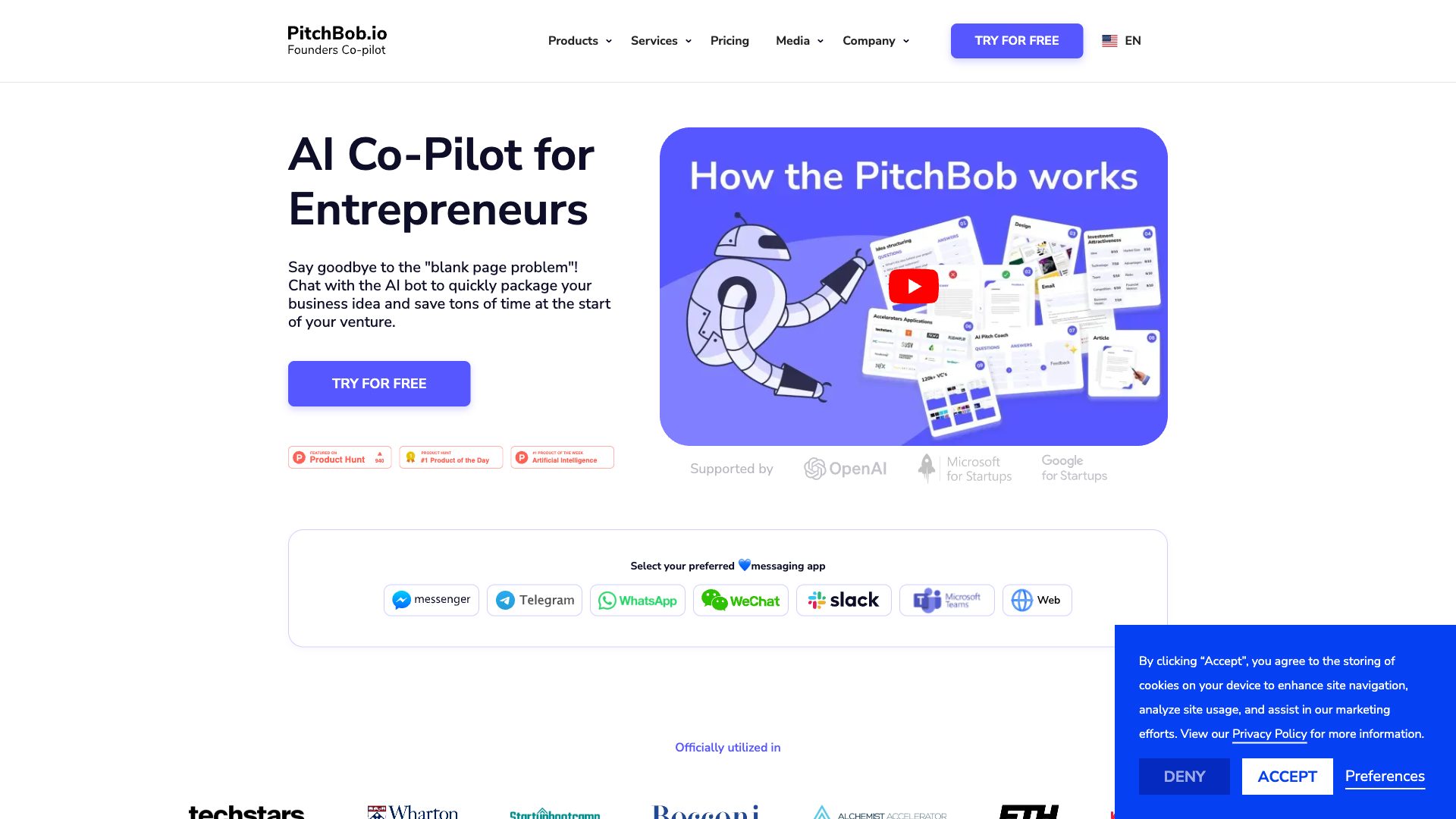 PitchBob.io Website