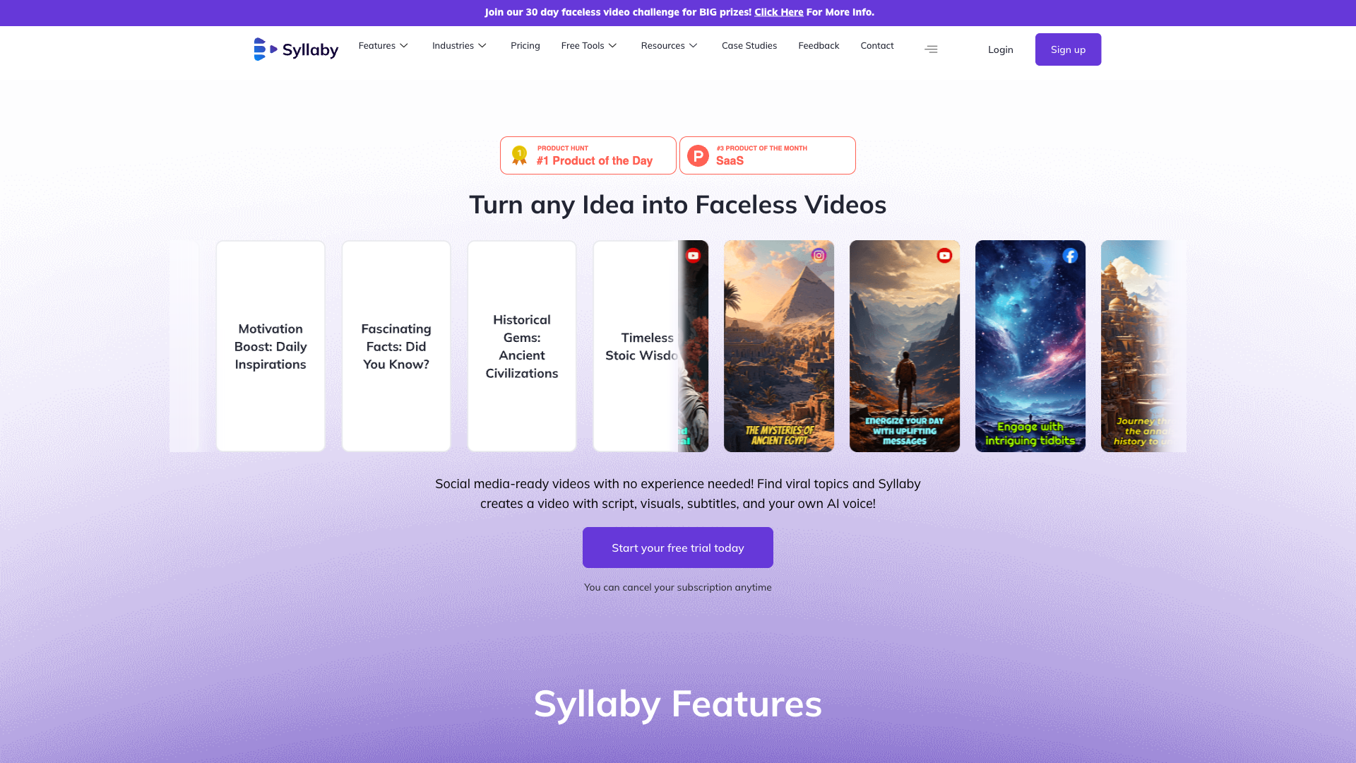 Syllaby V2.0 Website