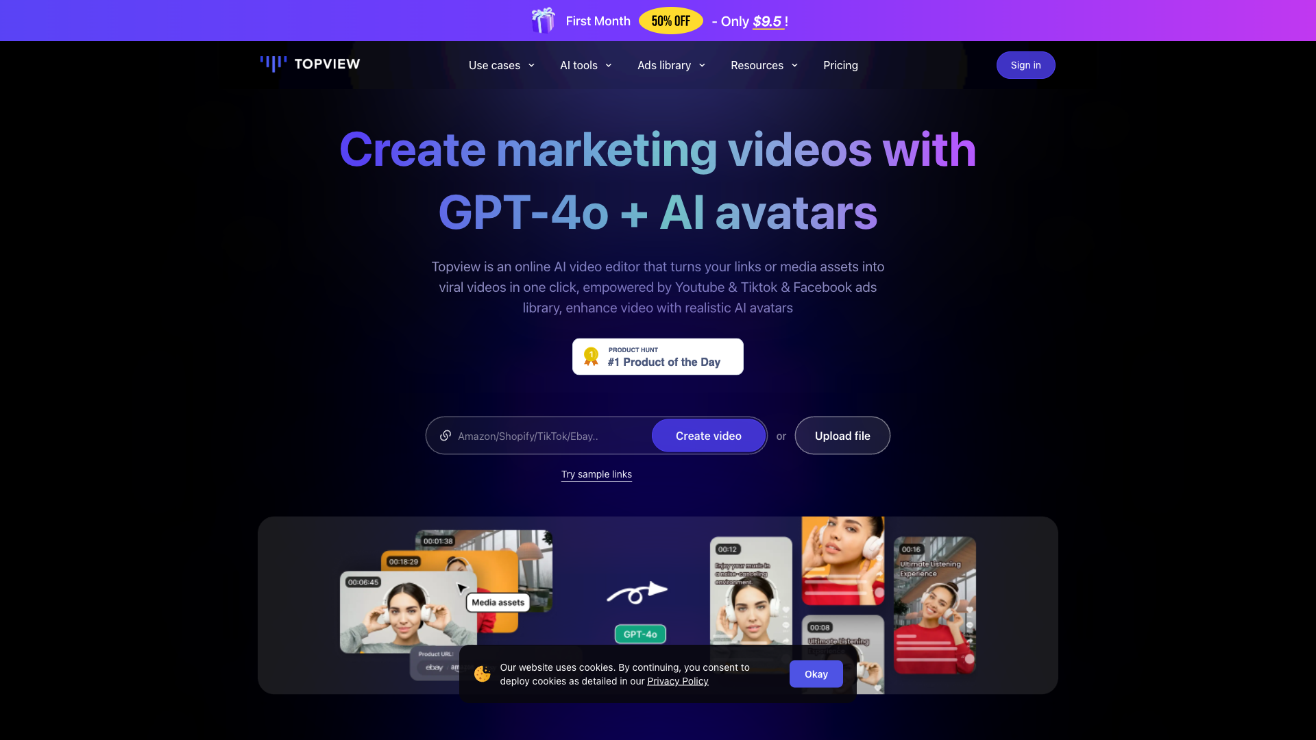 Topview.ai Website